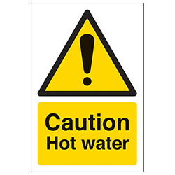 Hot Water Signs Safety Signs 4 Less